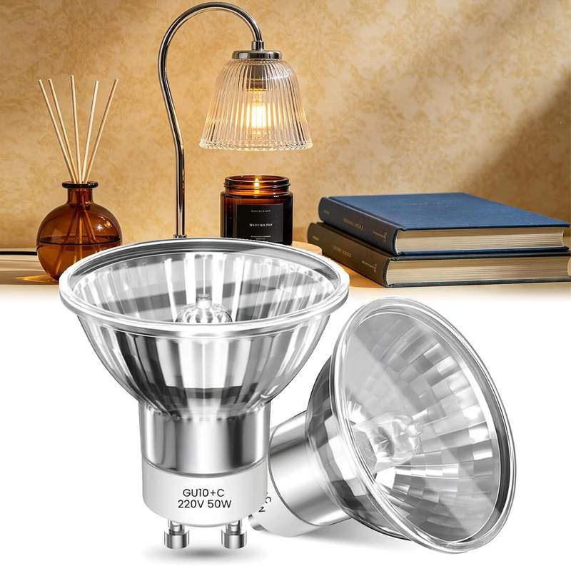 Pluvikon 2 Pack GU10 50W Candle Warmer Lamp Bulb — GU10 candle warmer bulb