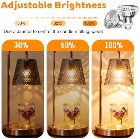 Pluvikon 2 Pack GU10 50W Candle Warmer Lamp Bulb — photo 8 of 16
