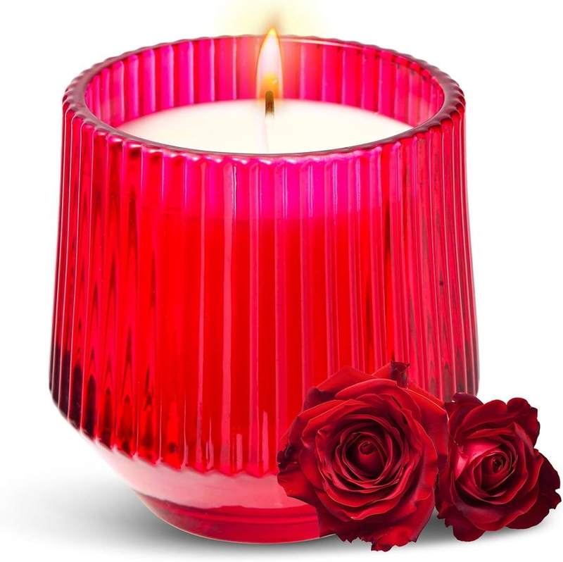 PPIFAS The Nightingale and the Rose Candle: Rose, Oud & Iris — glass jar scented candle