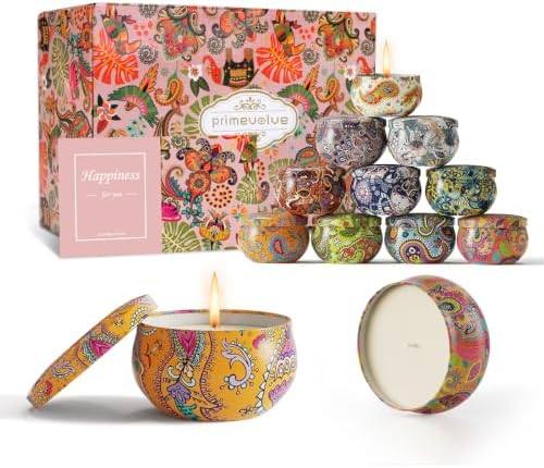 Primevolve Scented Candle Gift Set of 12 with Stickers — photo 4 of 16