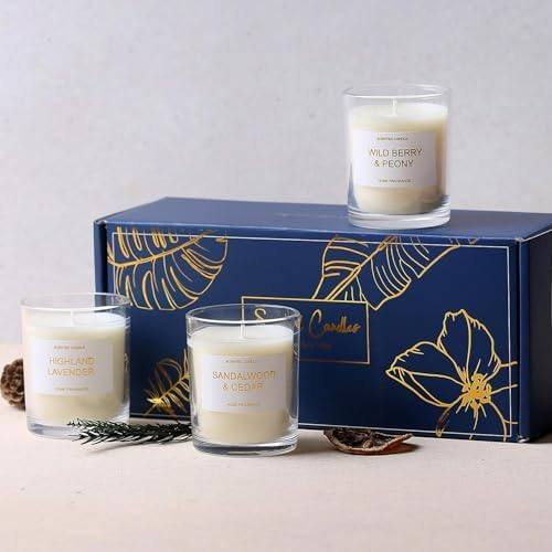 PROFIKLA Lavender, Peony & Berries, Sandalwood Candle Gift Set of 3 — photo 14 of 14
