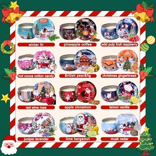 Qizeion Christmas Scented Candle Gift Set of 12 — photo 4 of 16