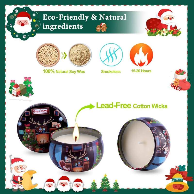 Qizeion Christmas Scented Candle Gift Set of 12 — photo 5 of 16