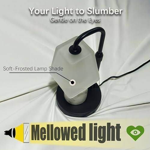 QUIGO Frosted Glass Candle Warmer Lamp, Black Metal — photo 6 of 17