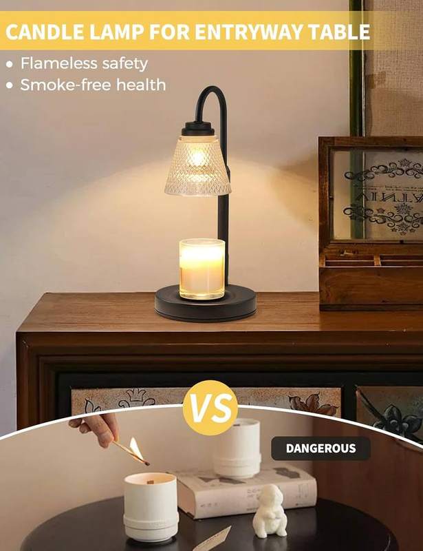 QUTADI Black Flower Candle Warmer Lamp — photo 3 of 18