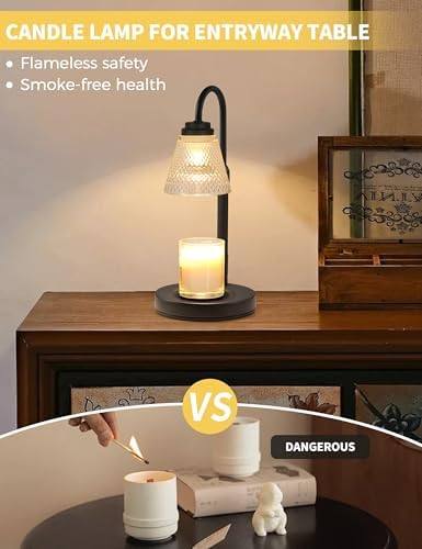 QUTADI Black Flower Candle Warmer Lamp — photo 4 of 18
