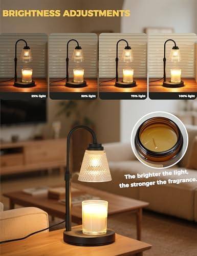 QUTADI Black Flower Candle Warmer Lamp — photo 6 of 18