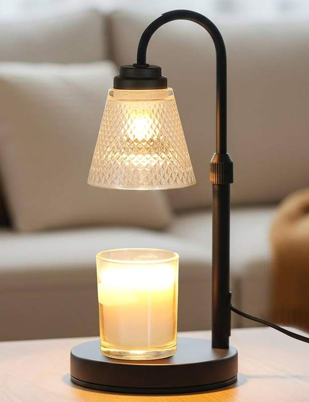 QUTADI Black Flower Candle Warmer Lamp — photo 17 of 18