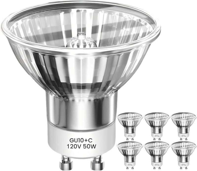 RAGFOZ 6 Pack GU10 50W Candle Warmer Lamp Bulb — GU10 candle warmer bulb