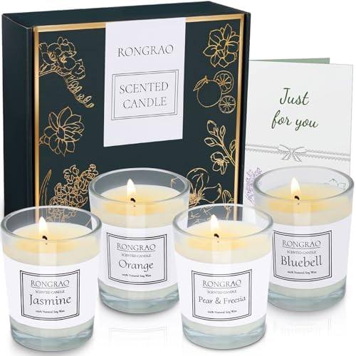 RongRao Jasmine, Pear & Freesia, Orange and Bluebell Candle Gift Set of 4 — photo 2 of 16