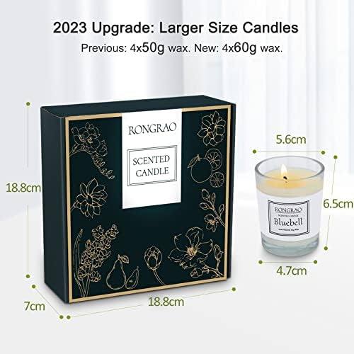 RongRao Jasmine, Pear & Freesia, Orange and Bluebell Candle Gift Set of 4 — photo 14 of 16