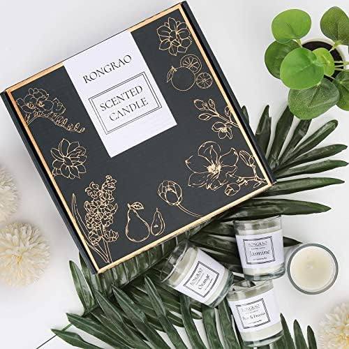 RongRao Jasmine, Pear & Freesia, Orange and Bluebell Candle Gift Set of 4 — photo 16 of 16