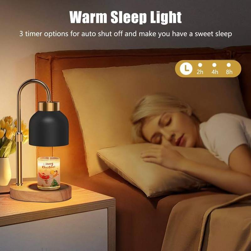 seenlast Black Wood-Base Candle Warmer Lamp — photo 7 of 18