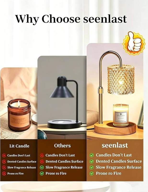 seenlast Gold Candle Warmer Lamp — photo 11 of 18