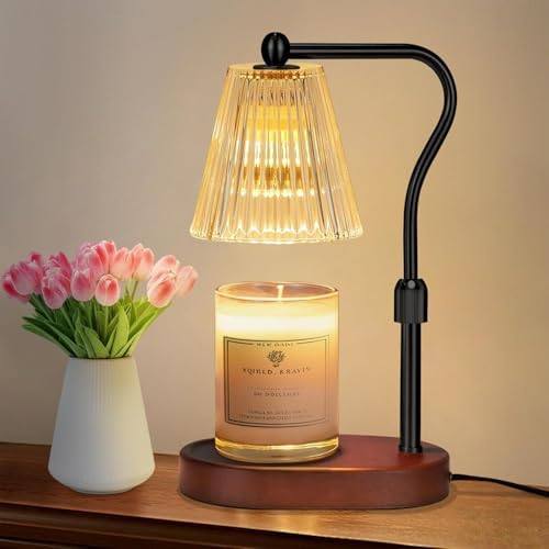 seenlast Walnut-Tone Candle Warmer Lamp, 2 Bulbs — photo 2 of 21