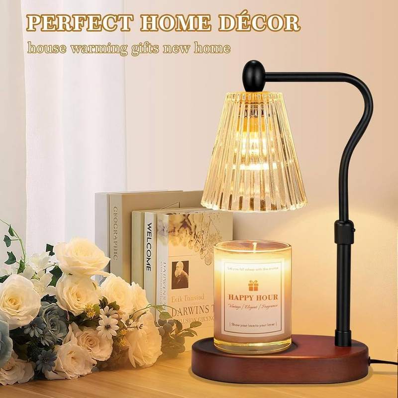 seenlast Walnut-Tone Candle Warmer Lamp, 2 Bulbs — photo 11 of 21