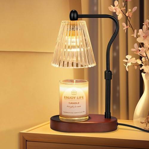 seenlast Walnut-Tone Candle Warmer Lamp, 2 Bulbs — photo 19 of 21