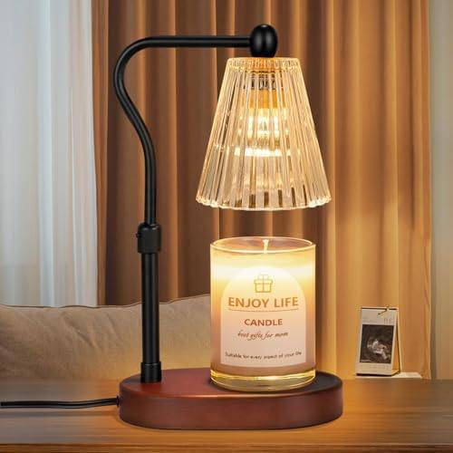 seenlast Walnut-Tone Candle Warmer Lamp, 2 Bulbs — photo 21 of 21