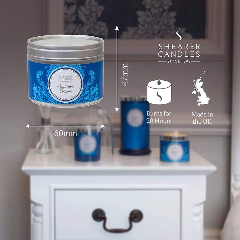 Shearer Candles Egyptian Cotton Small Tin Candle — photo 5 of 9