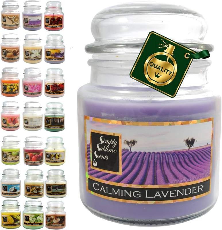 Simply Sublime Scents Calming Lavender Jar Candle — jar scented candle
