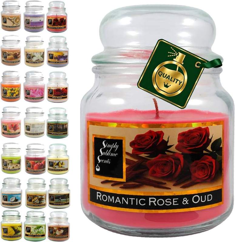 Simply Sublime Scents Romantic Rose & Oud Jar Candle — jar scented candle