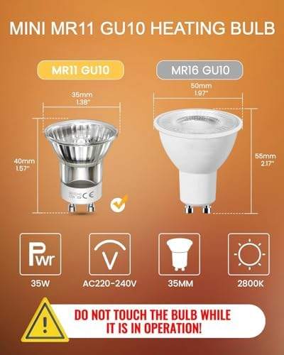 TobeBright Mini MR11 GU10 35W Candle Warmer Lamp Bulb 2 — photo 10 of 10