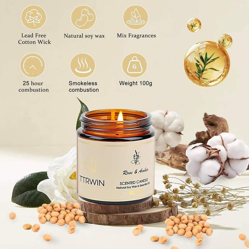TTRWIN Floral Candle Gift Set of 4 — photo 3 of 12