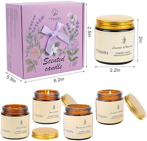 TTRWIN Floral Candle Gift Set of 4 — photo 10 of 12
