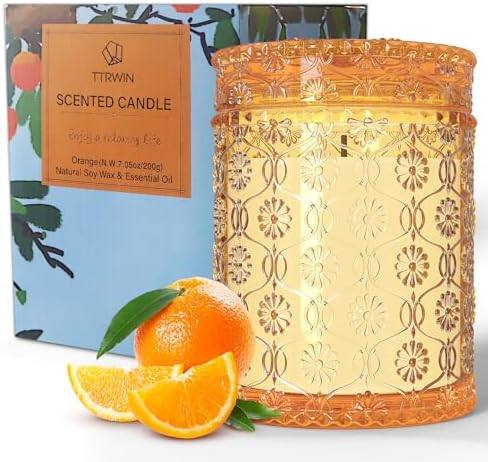 TTRWIN Orange Soy Candle, 200 g, Lidded Jar — photo 2 of 18