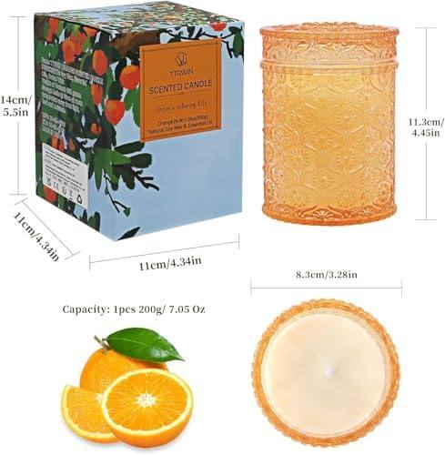 TTRWIN Orange Soy Candle, 200 g, Lidded Jar — photo 18 of 18