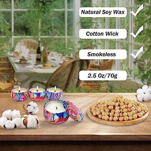 TTRWIN Scented Candle Gift Set of 9, Soy Tins — photo 6 of 12