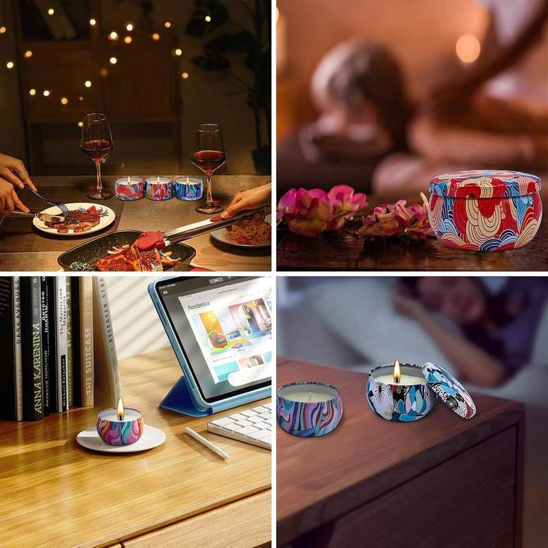 TTRWIN Scented Candle Gift Set of 9, Soy Tins — photo 7 of 12