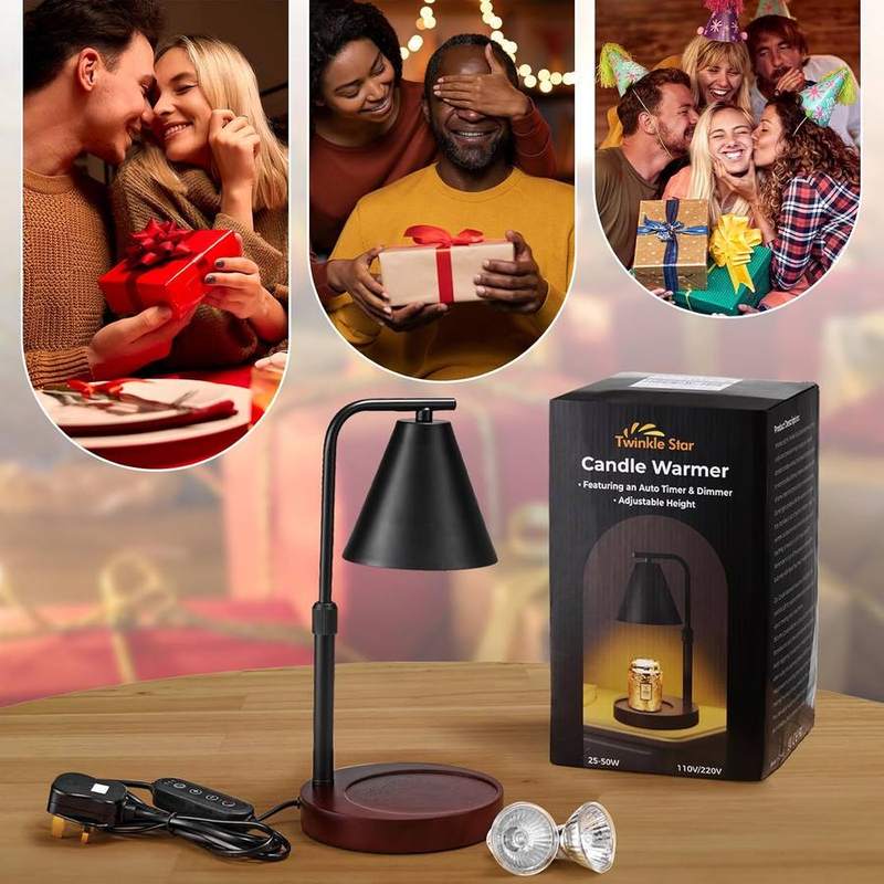 Twinkle Star Black Metal Candle Warmer Lamp — photo 13 of 17