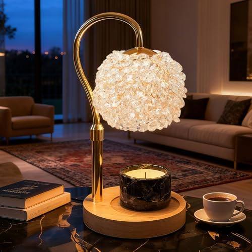 VXUNLIOR Luxury Crystal Candle Warmer Lamp (LED Bulb Not Included) — photo 2 of 12