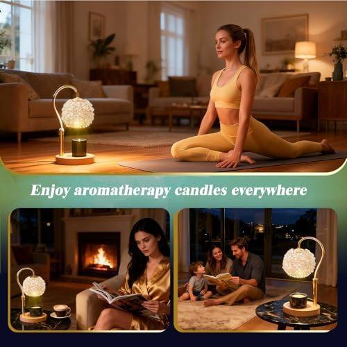 VXUNLIOR Luxury Crystal Candle Warmer Lamp (LED Bulb Not Included) — photo 10 of 12