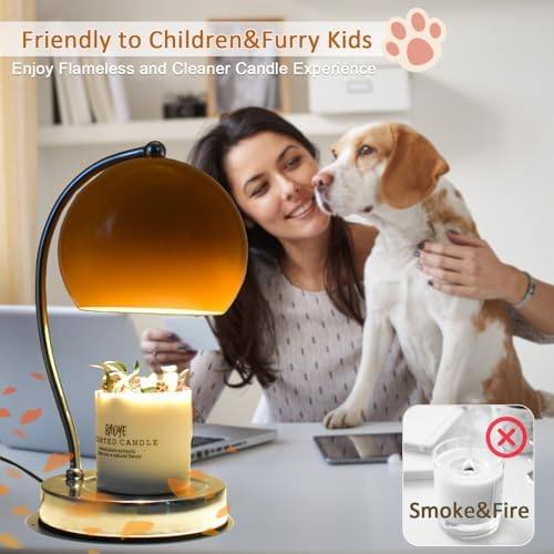 WARMCITY Wide Base Candle Warmer Lamp, Orange — photo 6 of 18