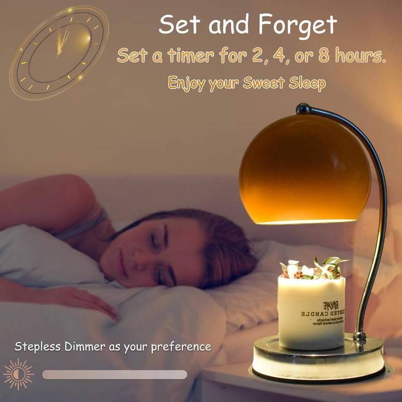 WARMCITY Wide Base Candle Warmer Lamp, Orange — photo 7 of 18
