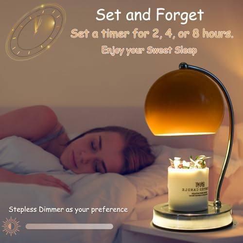 WARMCITY Wide Base Candle Warmer Lamp, Orange — photo 8 of 18