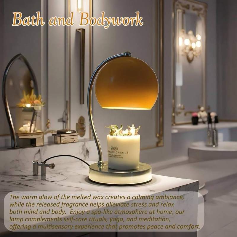 WARMCITY Wide Base Candle Warmer Lamp, Orange — photo 9 of 18