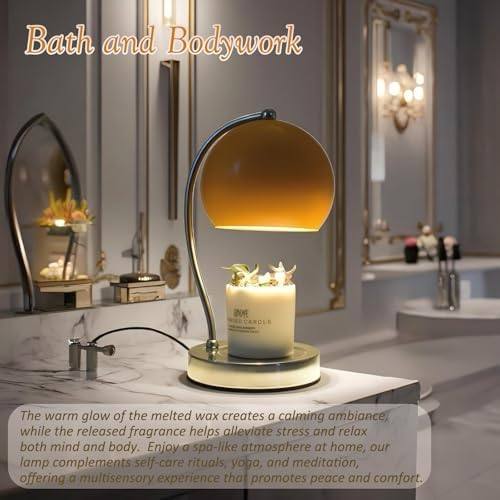 WARMCITY Wide Base Candle Warmer Lamp, Orange — photo 10 of 18