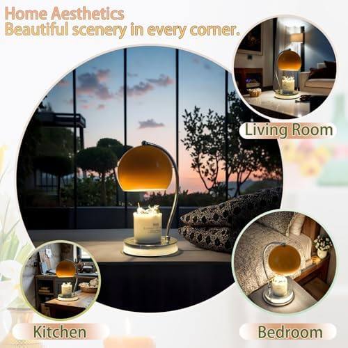 WARMCITY Wide Base Candle Warmer Lamp, Orange — photo 12 of 18