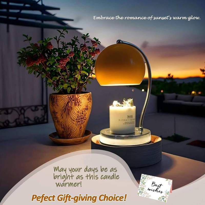 WARMCITY Wide Base Candle Warmer Lamp, Orange — photo 13 of 18