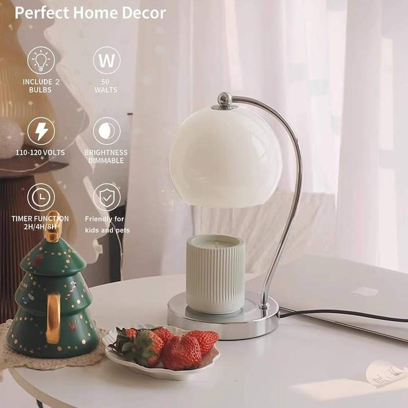 WARMCITY Wide Base Candle Warmer Lamp, White — photo 3 of 16