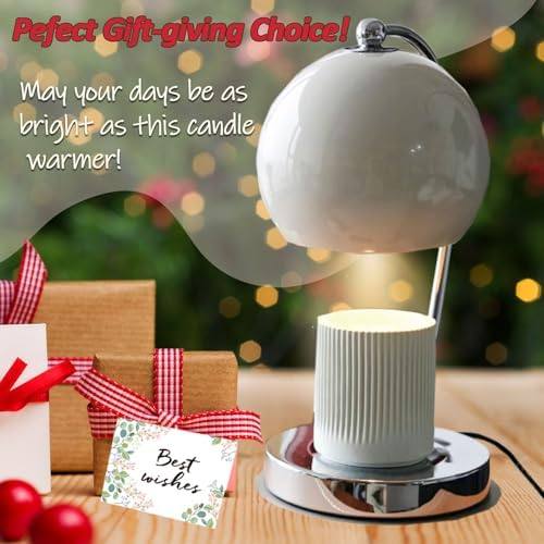 WARMCITY Wide Base Candle Warmer Lamp, White — photo 6 of 16