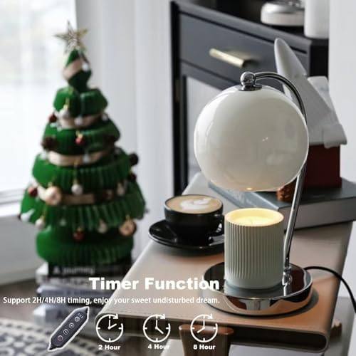 WARMCITY Wide Base Candle Warmer Lamp, White — photo 8 of 16