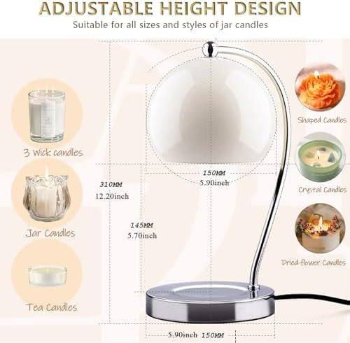 WARMCITY Wide Base Candle Warmer Lamp, White — photo 14 of 16