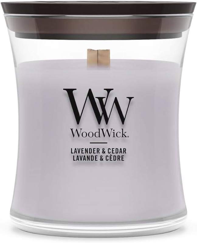 WoodWick Lavender & Cedar Mini Hourglass Candle — scented candle
