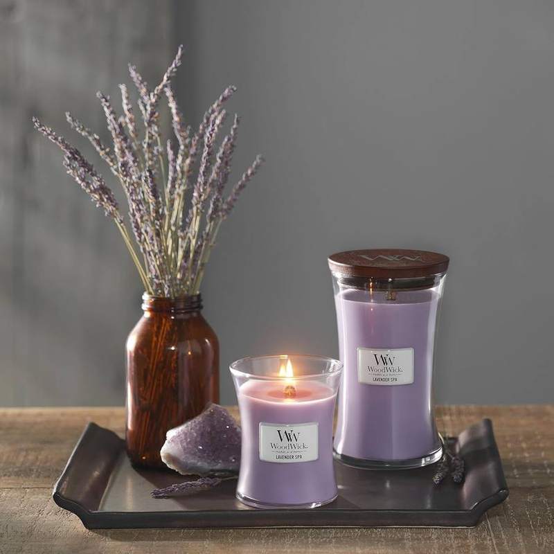 WoodWick Lavender Spa Medium Hourglass Candle — photo 11 of 20