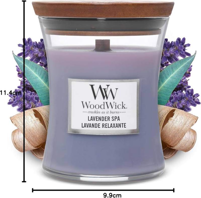 WoodWick Lavender Spa Medium Hourglass Candle — photo 19 of 20