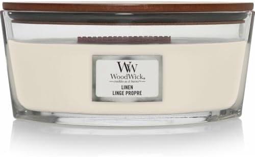 WoodWick Linen Ellipse Candle, Set of 2 — photo 2 of 8
